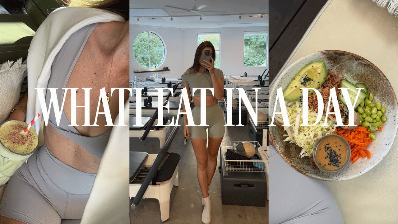 WHAT I EAT IN A DAY POUR RESTER FIT / PLATS SAINS GOURMANDS ET ANTI INFLAMMATOIRE