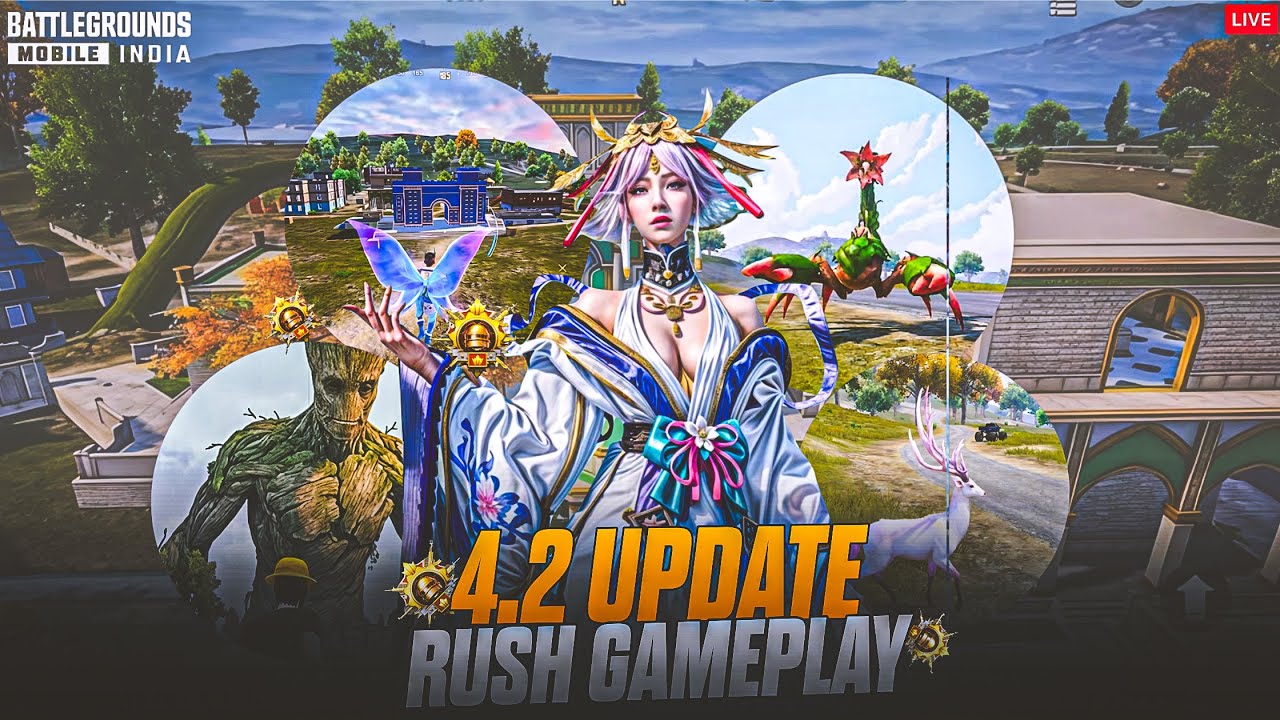 4.2 UPDATE RUSH GAMEPLAY |  RISHI OP IS LIVE | #Livestream #streming #bgmi
