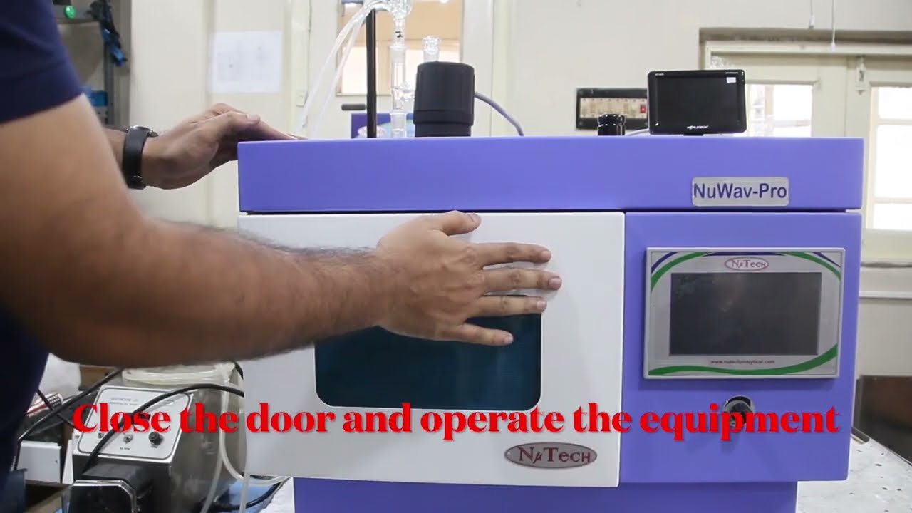 Microwave Synthesis Extraction System - Apparatus Setup Details | NuWav-Pro | Microwave Chemistry