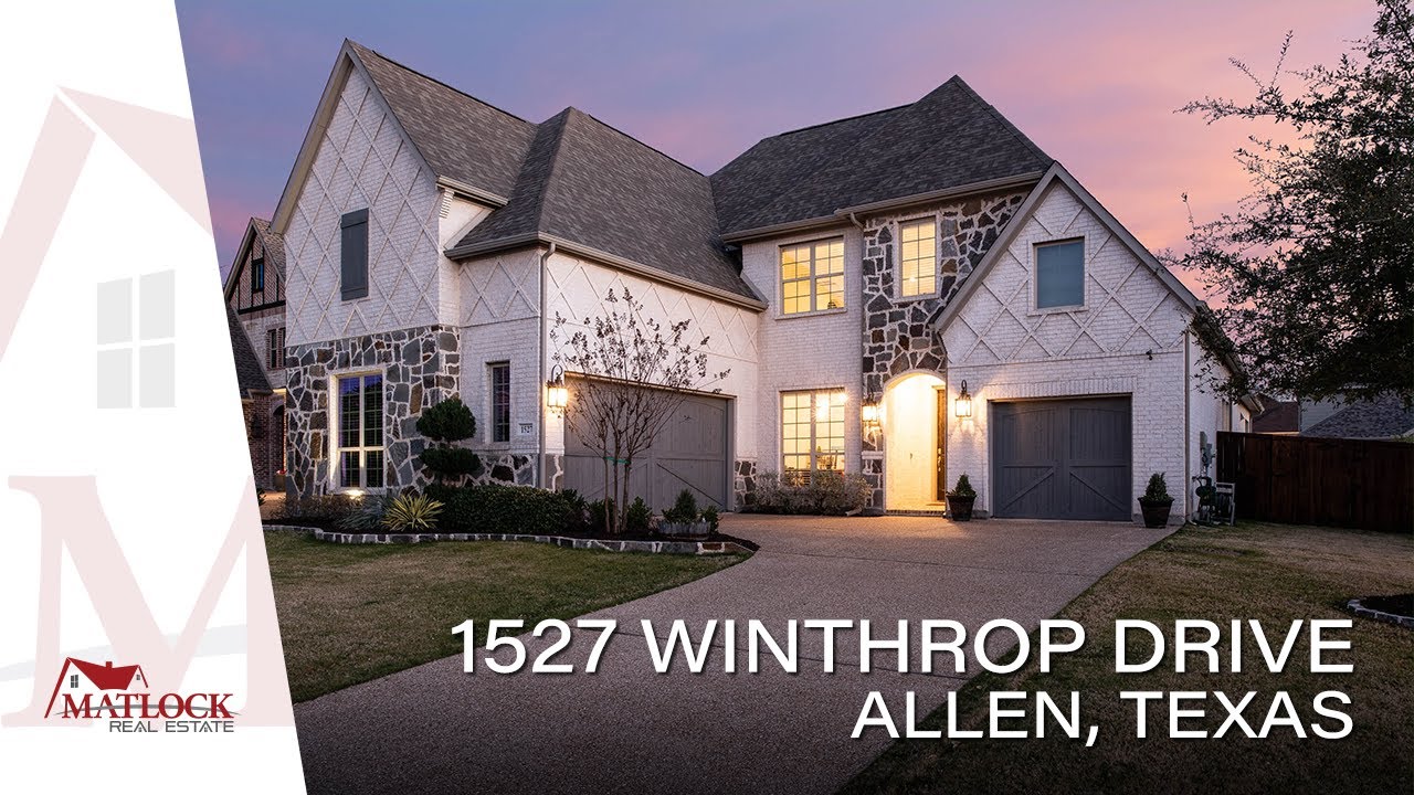 1527 Winthrop Drive, Allen Texas - Luxury Real Estate in Allen, Texas - 4K.