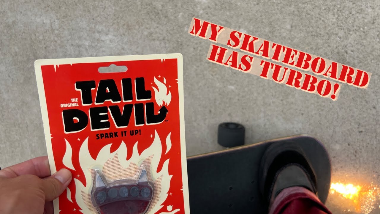 SKATEBOARD THAT SPARKS!!!(tail devil review)