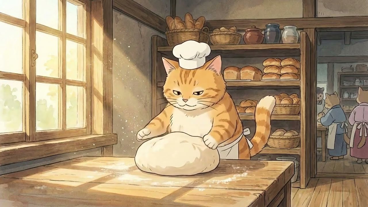 Cozy Kitchen Lofi: Acoustic Guitar & Rhodes Chillhop (1 Hour Loop)