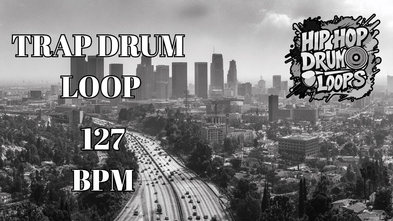 127 BPM Trap Drum Loop | Dark & Gritty Trap Beat | Royalty Free Drum Track