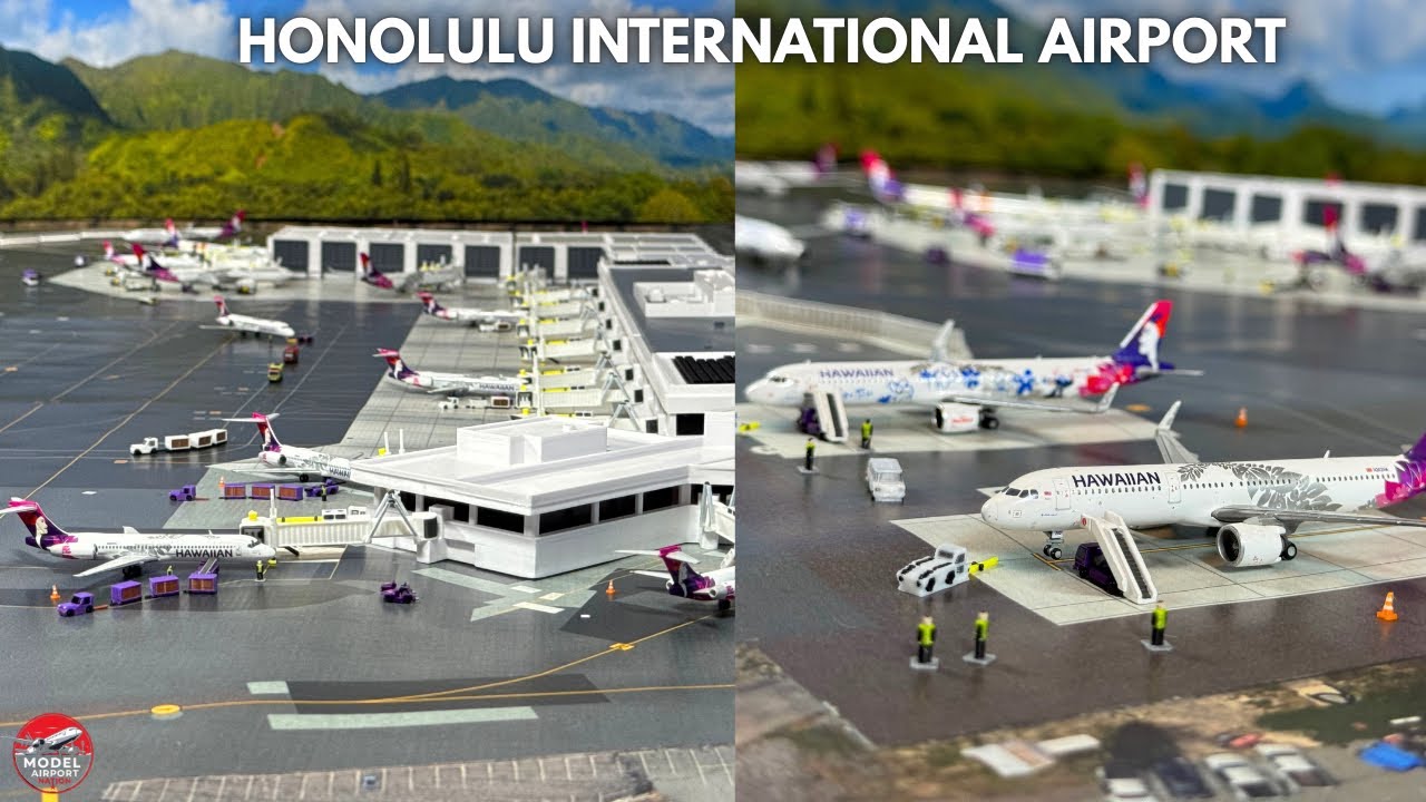 Hawaiian Islands Series | Honolulu International Airport Terminal 1 in 1:400 Scale 