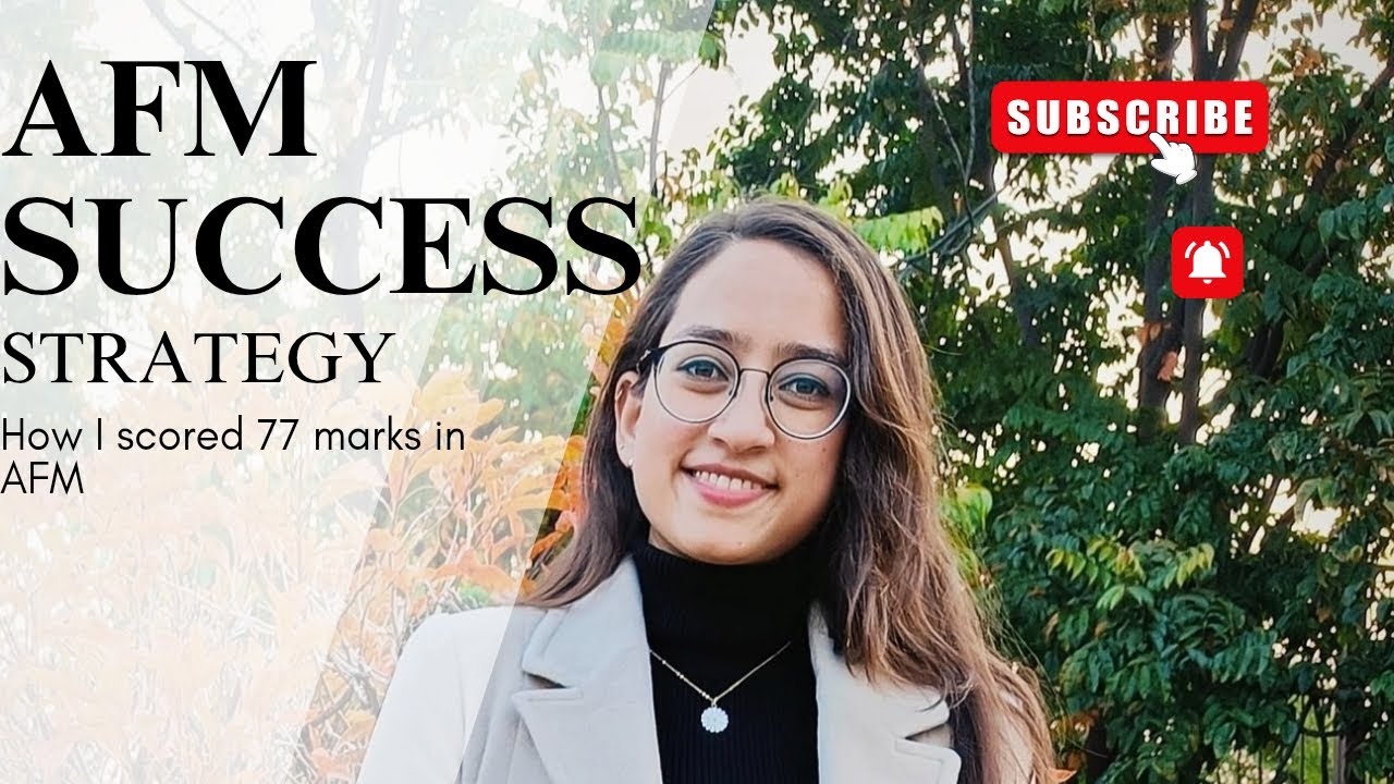 How I scored 70+ in CA Final AFM? | Smart study strategy.