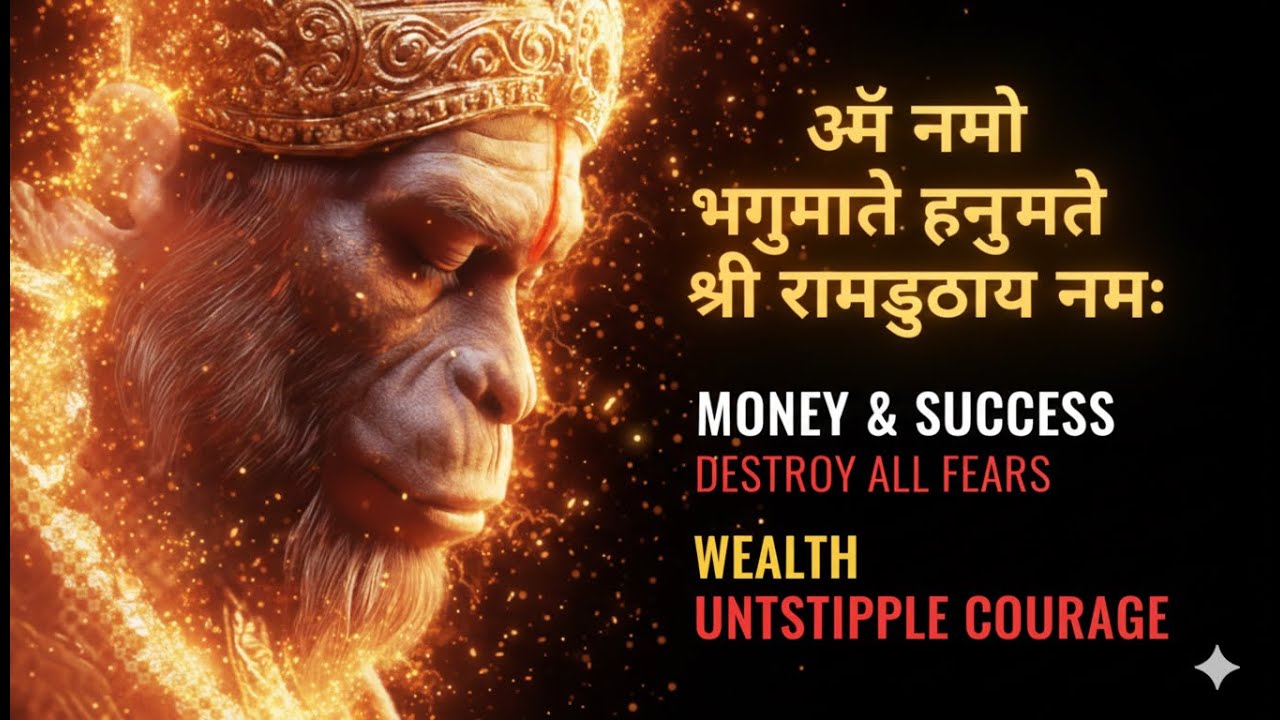 Hanuman Mantra 🕉️ for Protection & Strength | ॐ नमो भगवते हनुमते | Mantra Mukta