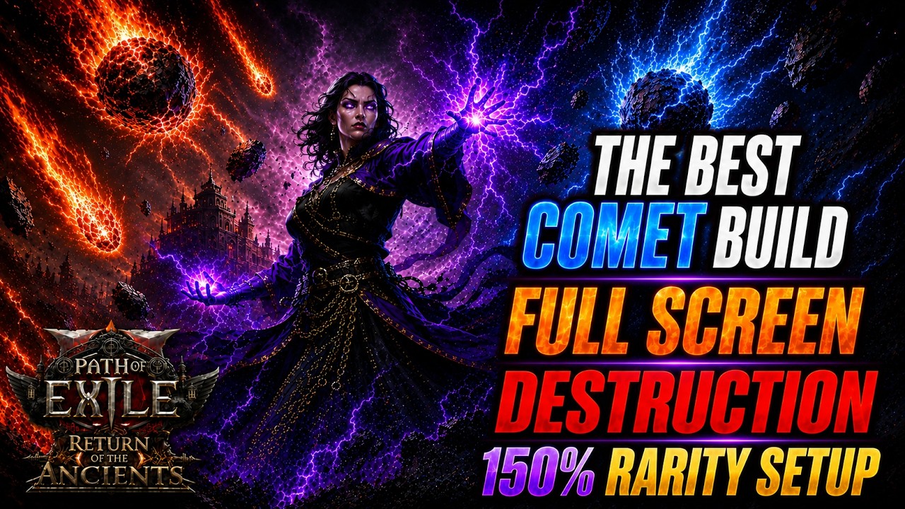 PoE 0.5 Stormweaver Spark COC COMET RAIN - NEW INSANE 150% Rarity 200% Delirious Breach/Ritual SETUP
