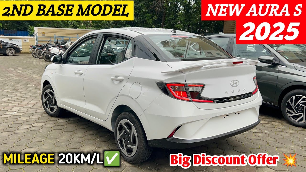Hyundai Aura S Second Base Model 2025 Best Compact Sedan | Features, Price, Mileage, Review....🔥