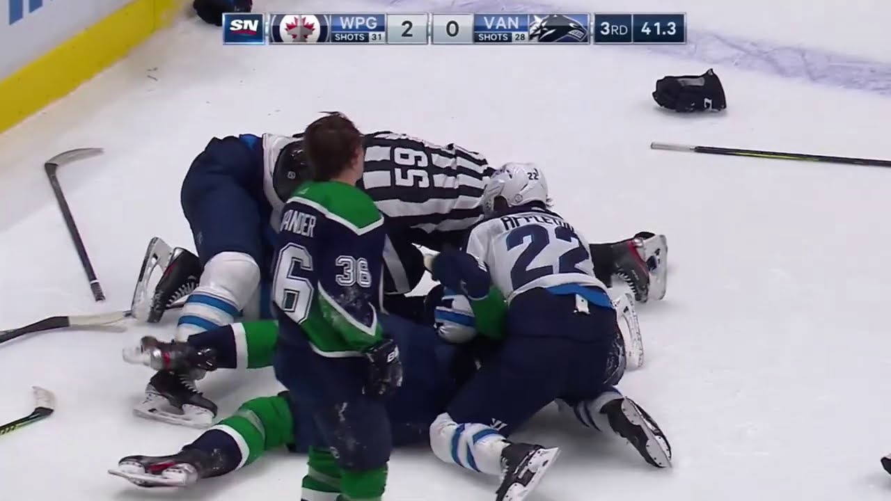 Incident Between Hoglander And Forbort That Sparked Scrum In Final Minute