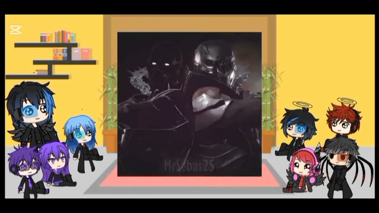 Skibidi toilet reaccionan a brown cameraman as noob saibot #gacha #edit 