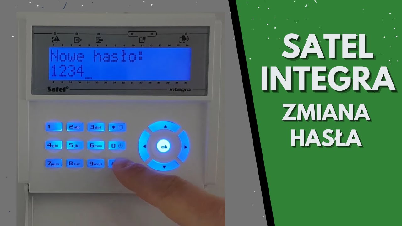 Satel Integra zmiana hasła