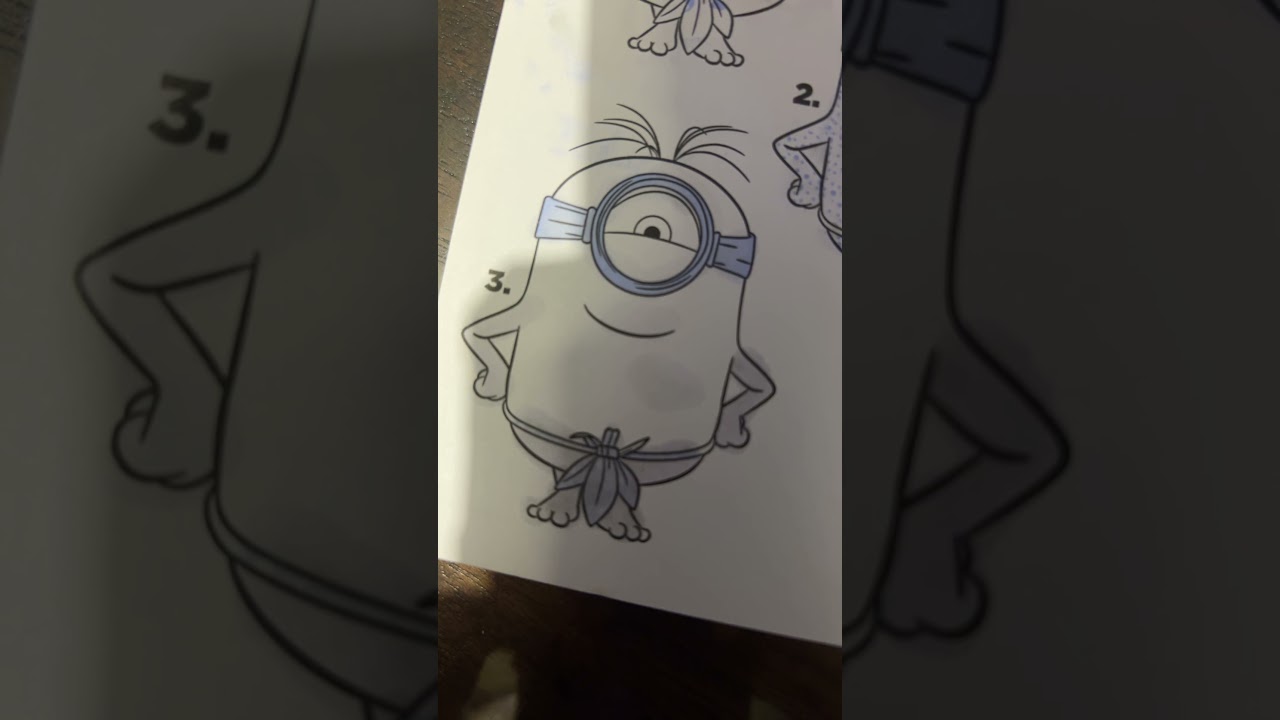 Minions coloring book ￼