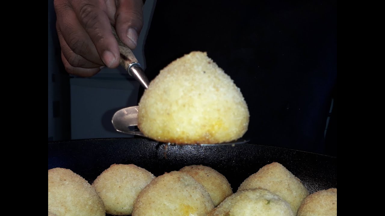 Arancini  Baked. (Baked rice balls Italian recipe)