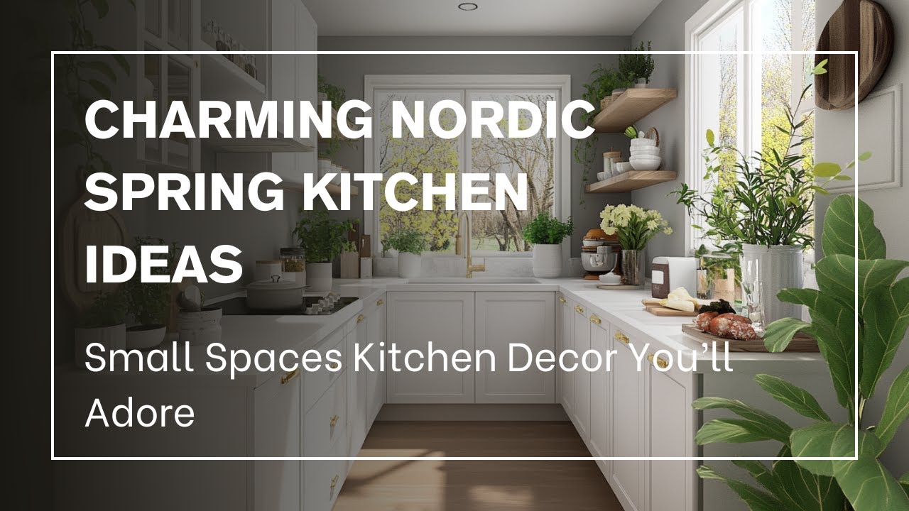 Charming Nordic Spring Kitchen Ideas for Small Spaces You&rsquo;ll Adore