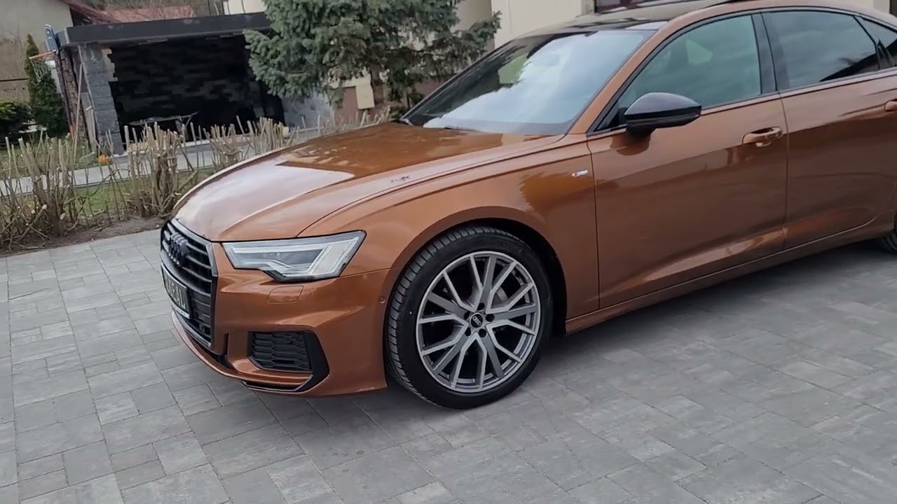 AUDI A6 S-LINE PLUS BLACK EDIITION 40TDI 204PS UNIKATOWY KOLOR QUATTRO SALONPL 78TKM 2023ROK MAX!