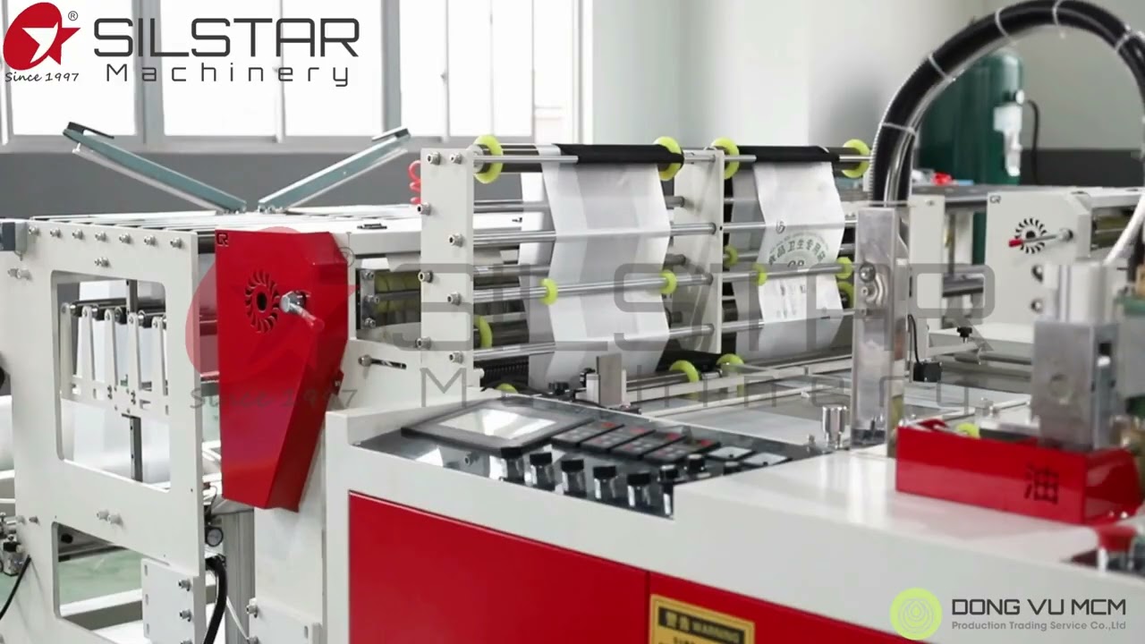 SILSTAR MACHINERY M&aacute;y cắt t&uacute;i T-shirt - t&uacute;i rời tự động tốc độ cao