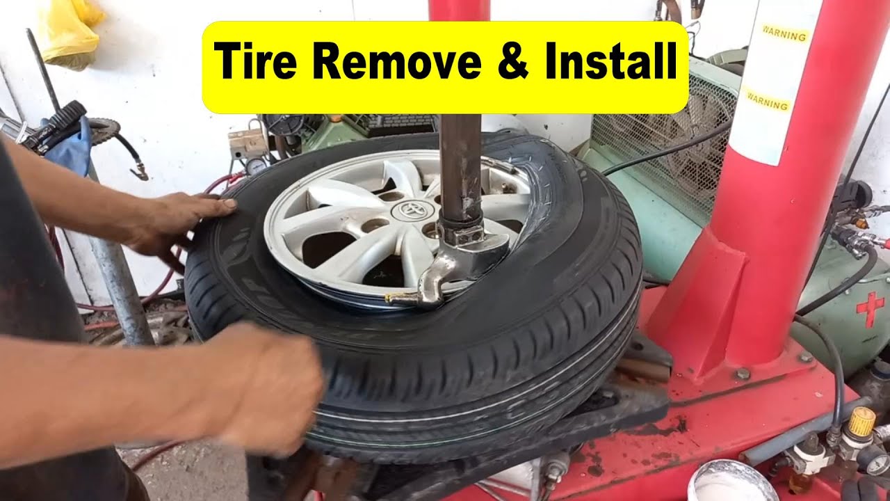 Tire Remove & Install using Tire Changer Machine