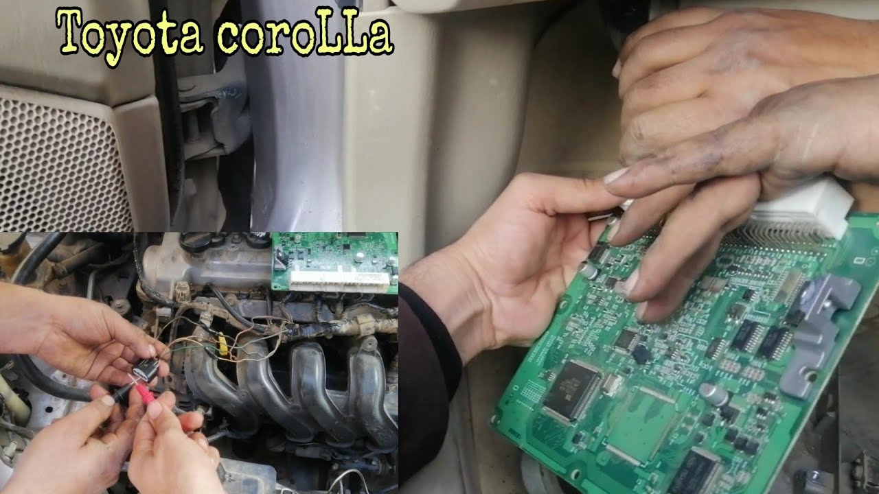 toyota corolla cheak light on and starting problem/ cheak wiring or ecm