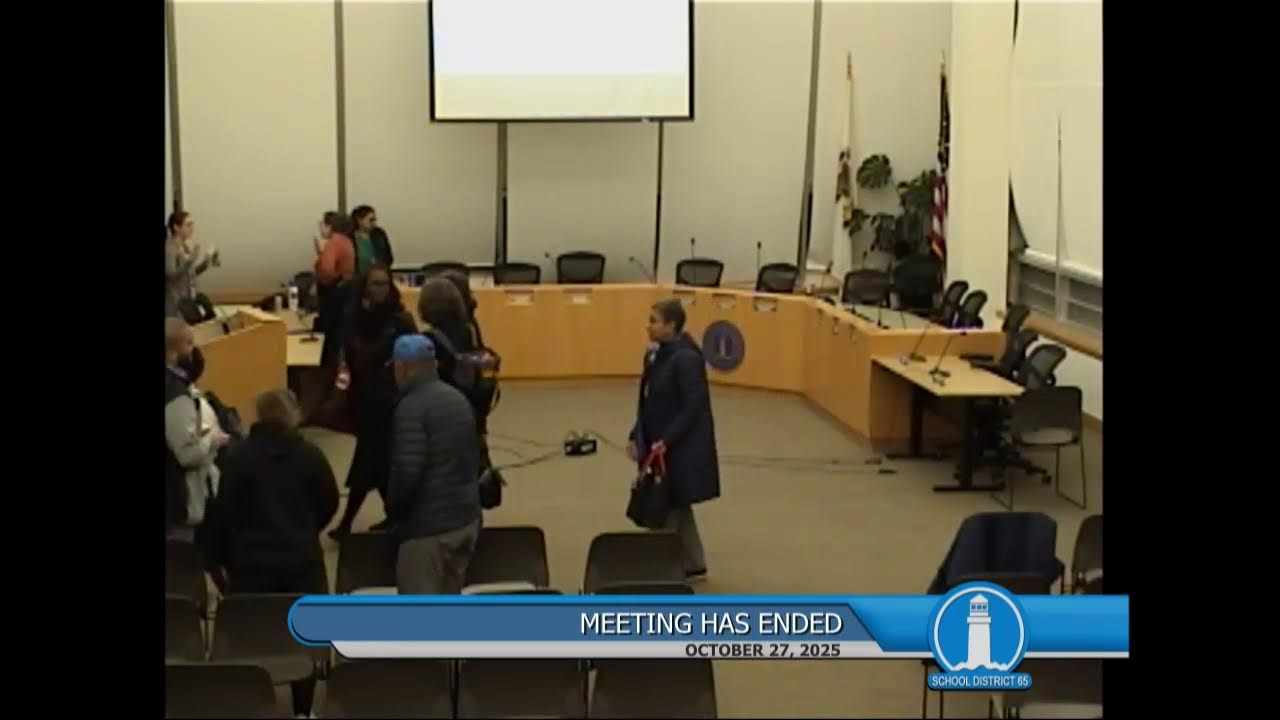 [10/27/25] D65 - REGULAR SCHOOL BOARD MEETING