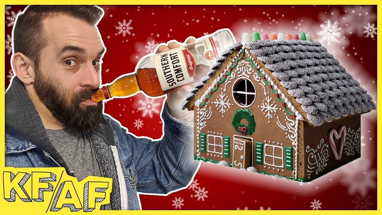 Drunken Gingerbread House Building - KFAF