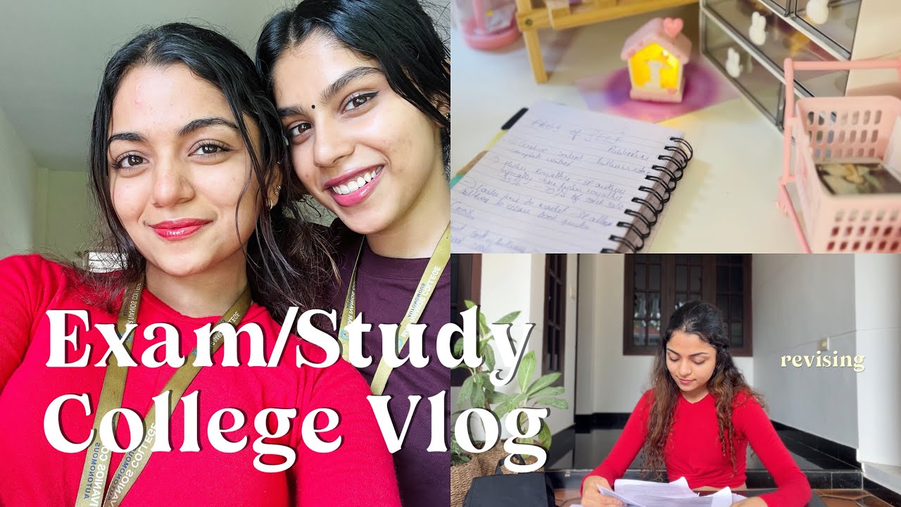 College Exam/Study vlog | Hansika Krishna