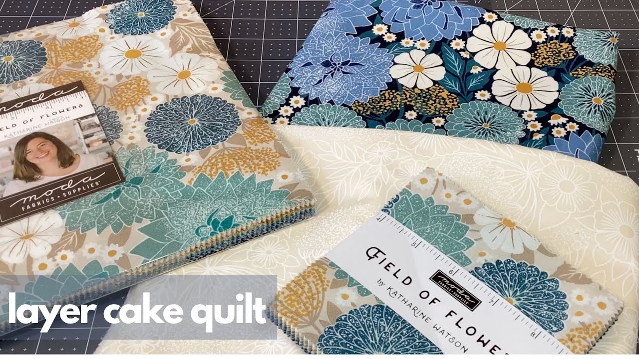 Easy Layer Cake Quilt with Charm Square Border + FREE PDF Pattern