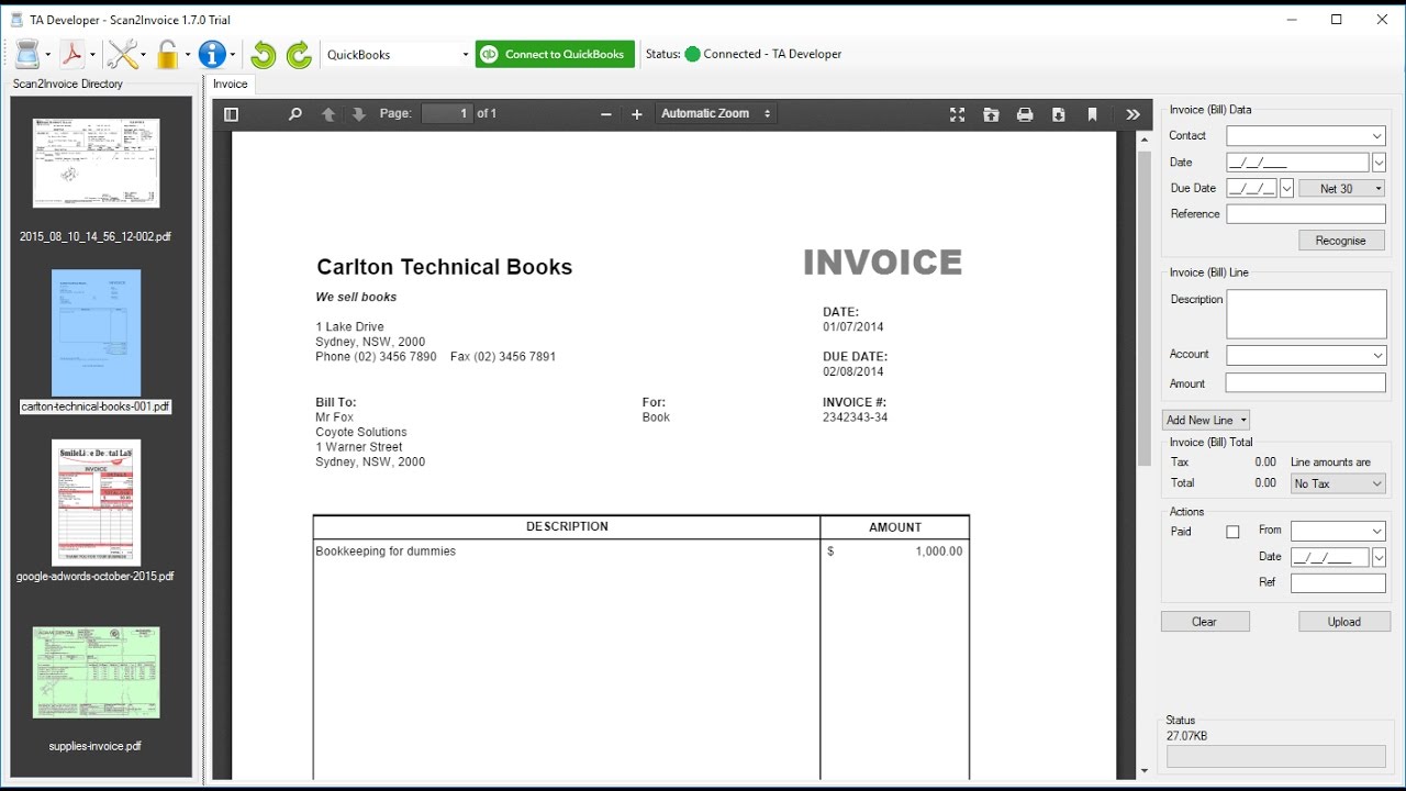 Scan Invoices and Receipts with Scan2Invoice