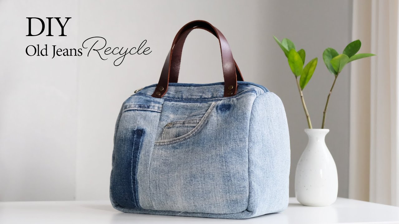 DIY Old Jeans Recycle Speedy Bag | Sewing Tutorial (ep209)