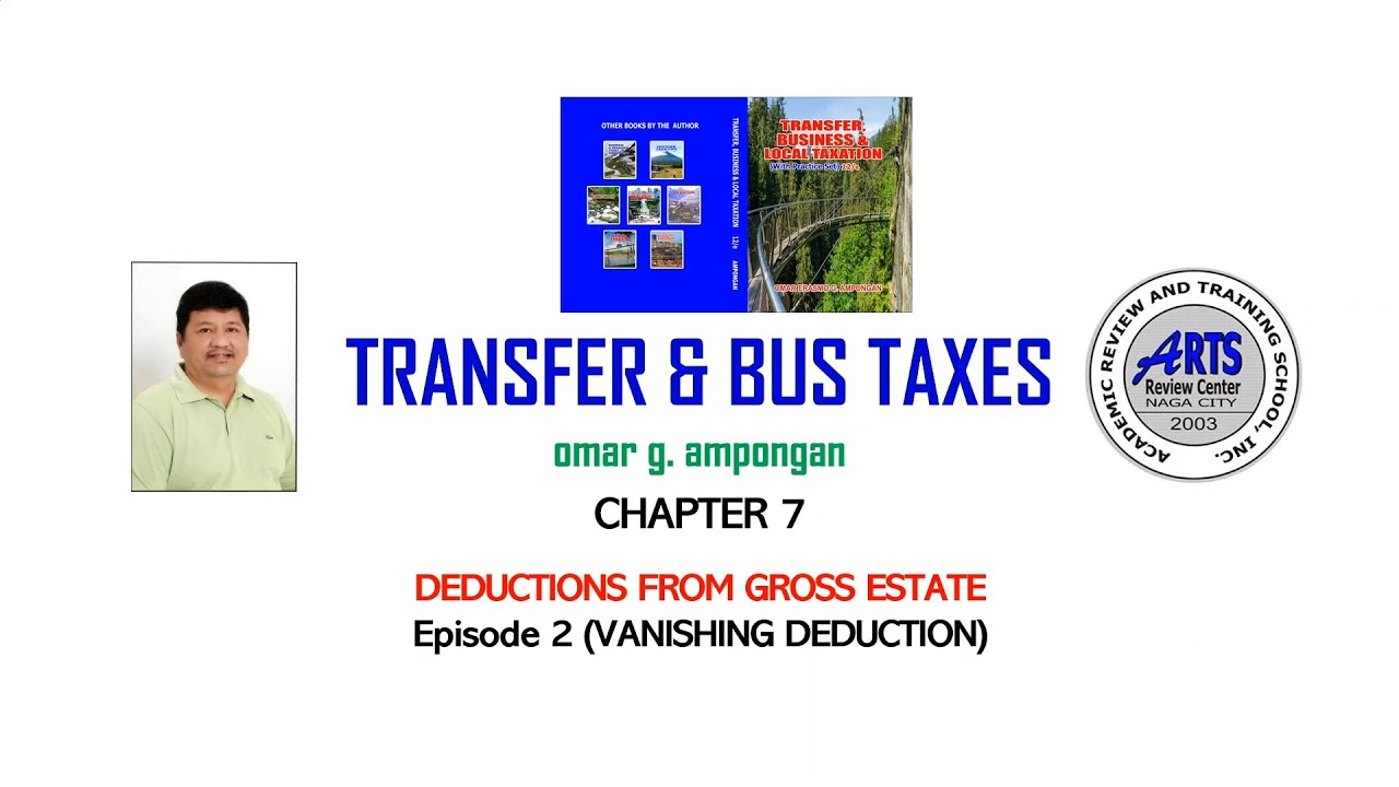 Deductions from Gross Estate (Vanishing Deductions)