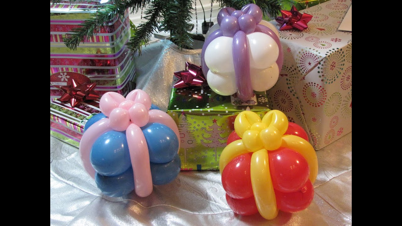 How To Make a Super Simple Balloon Present.