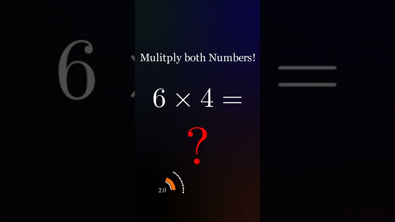 Multiplication 6 times 4