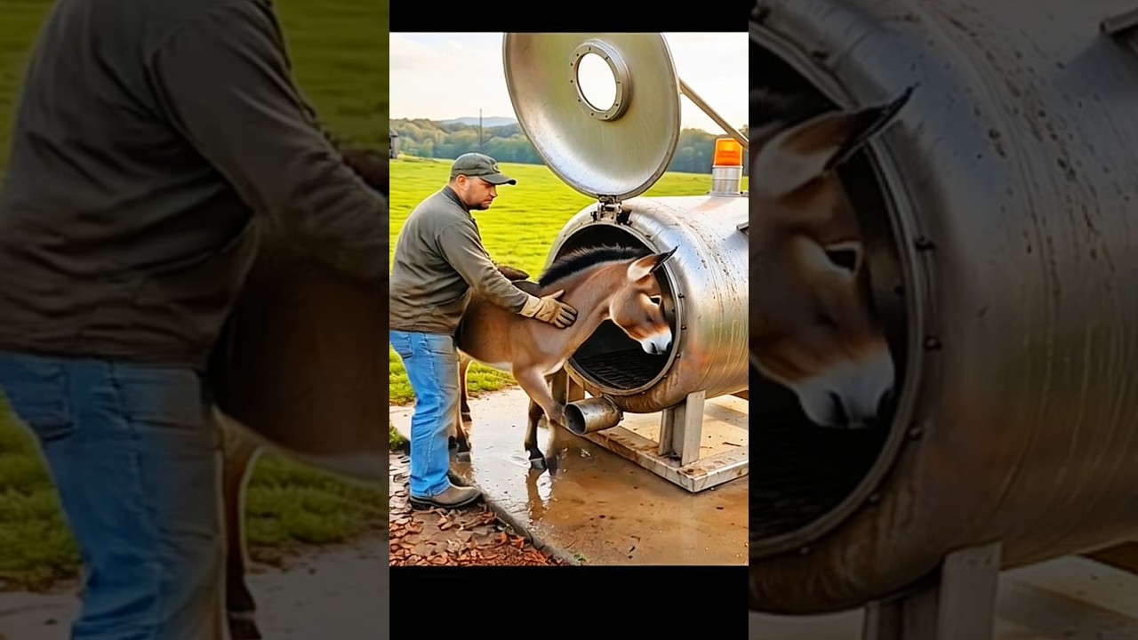 Modern Farming is just... different! 🚜🥛#farming #agriculture #satisfying #dairyfarm