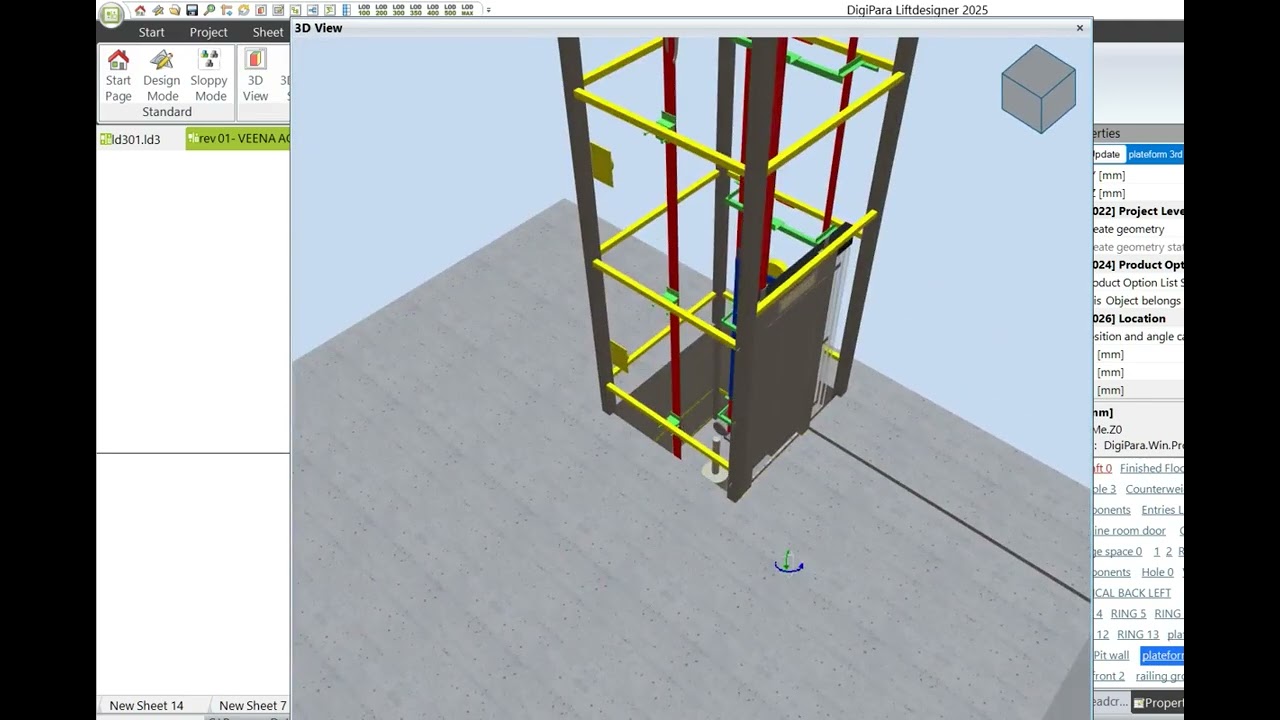 3D ELEVATOR DESIGN using Digipara Lift Designer SOFTWARE