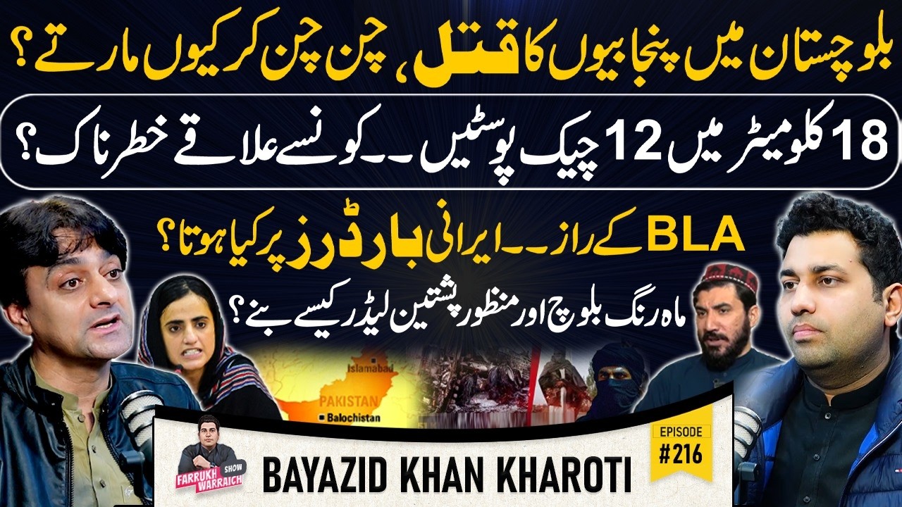 Balochistan vs Punjab | Iranian Border | Exclusive Talk With Bayazid khan Kharoti | Farrukh Warraich
