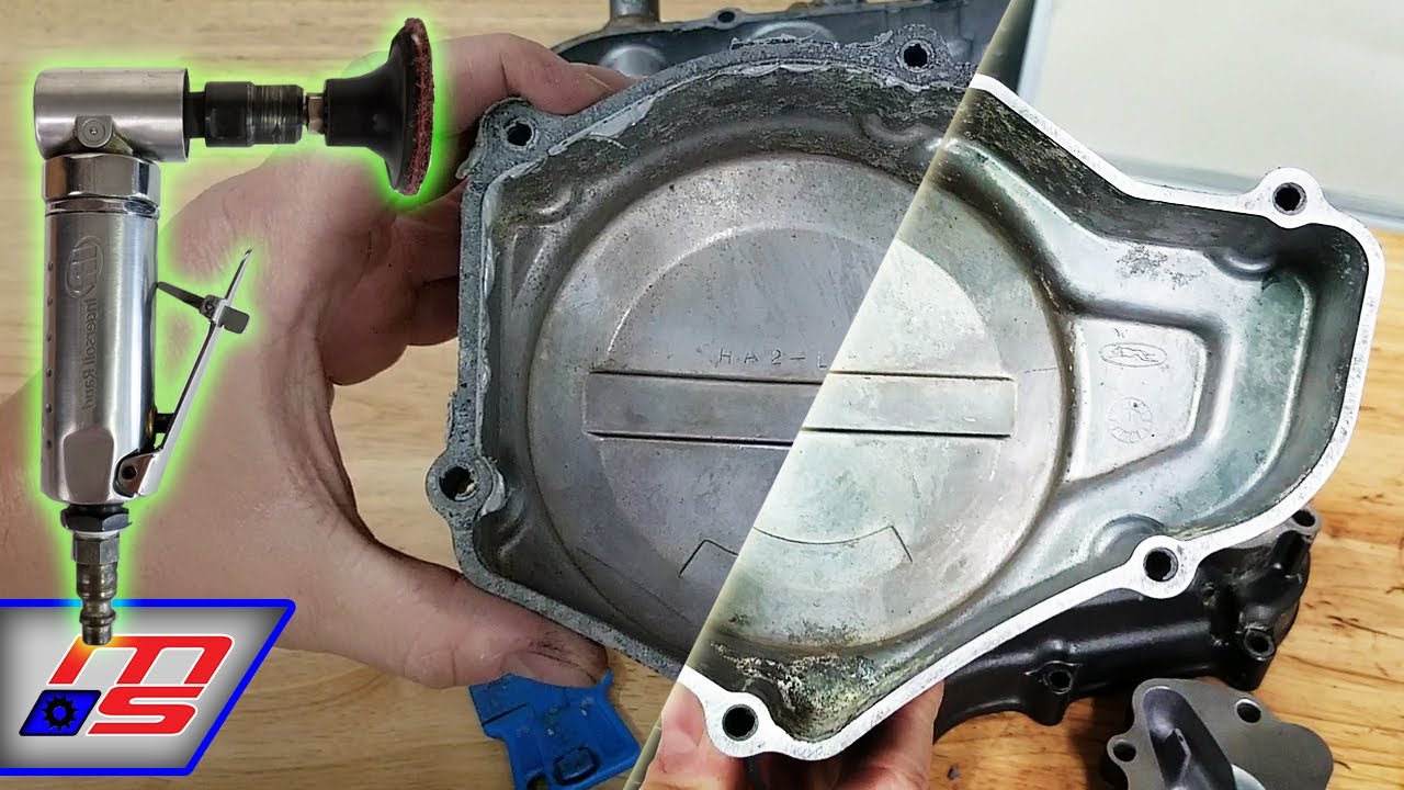 Project 250R Cleaning up The Cases and Removing Stubborn Gasket Material