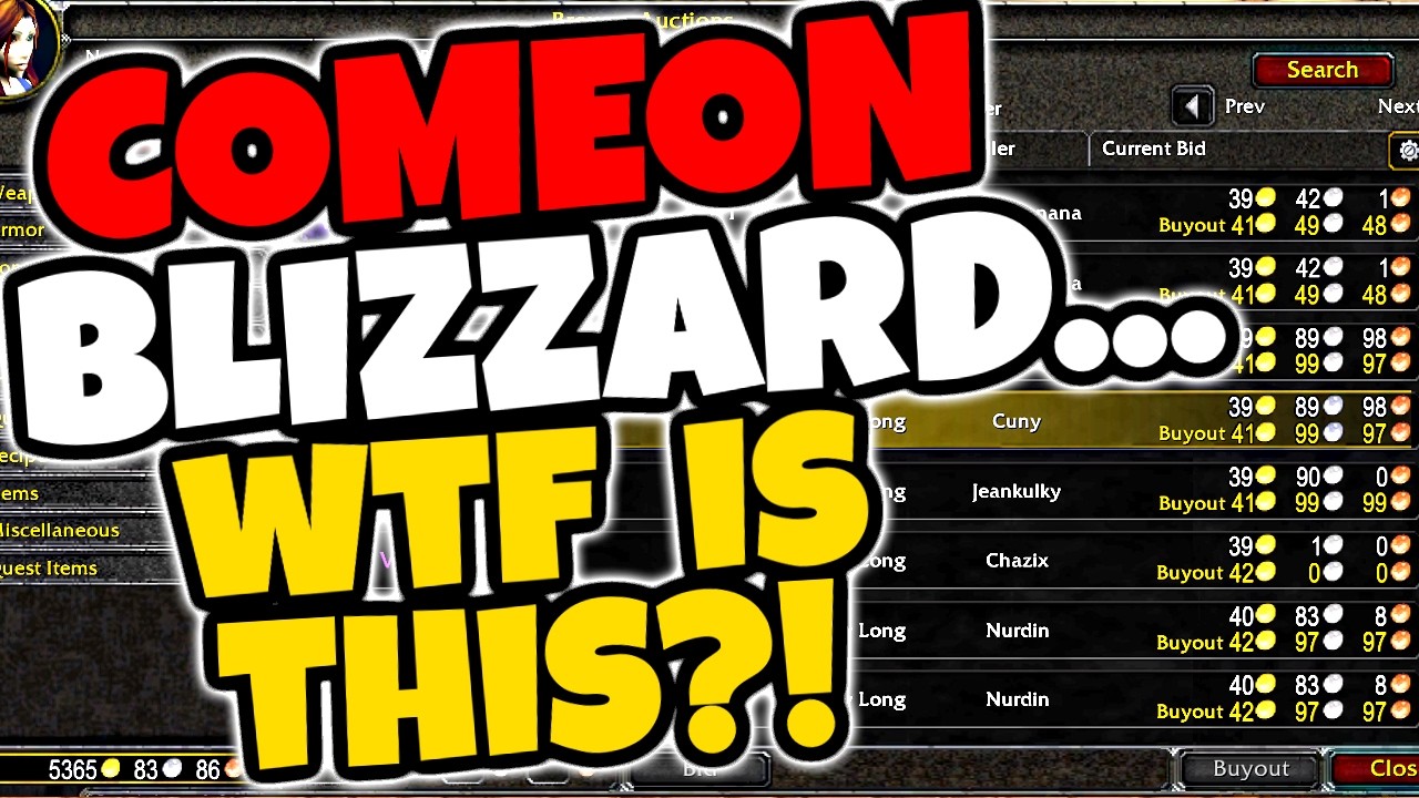 Blizzard, Can You PLEASE Fix The D*MN Auction House in TBC Anniversary?!