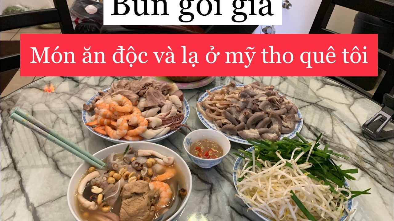 Bún gỏi già đặc sản Mỹ Tho. Ngon bức phá!!!