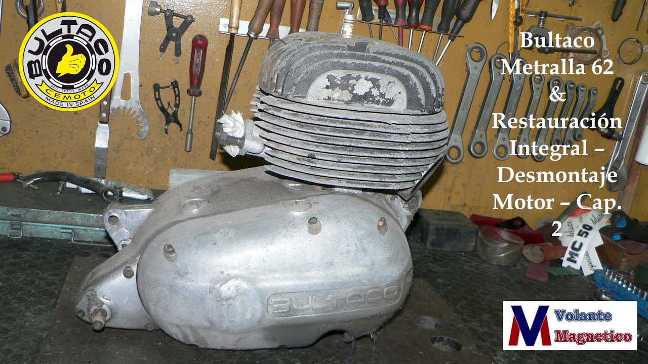 Bultaco Metralla 62 & Restauración Integral – Desmontaje Motor – Cap.2