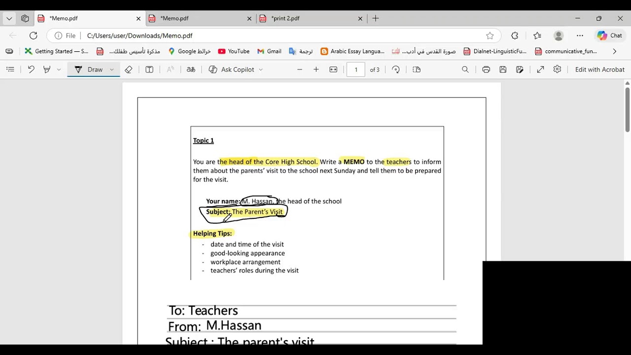 يلا نكتب ميمو بدون ما نحفظ