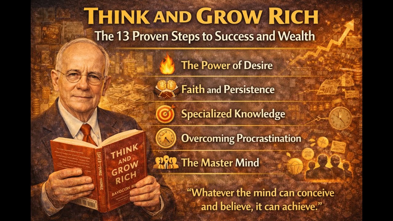 Think and Grow Rich: The 13 Proven Steps to Success and Wealth by Napoleon Hill