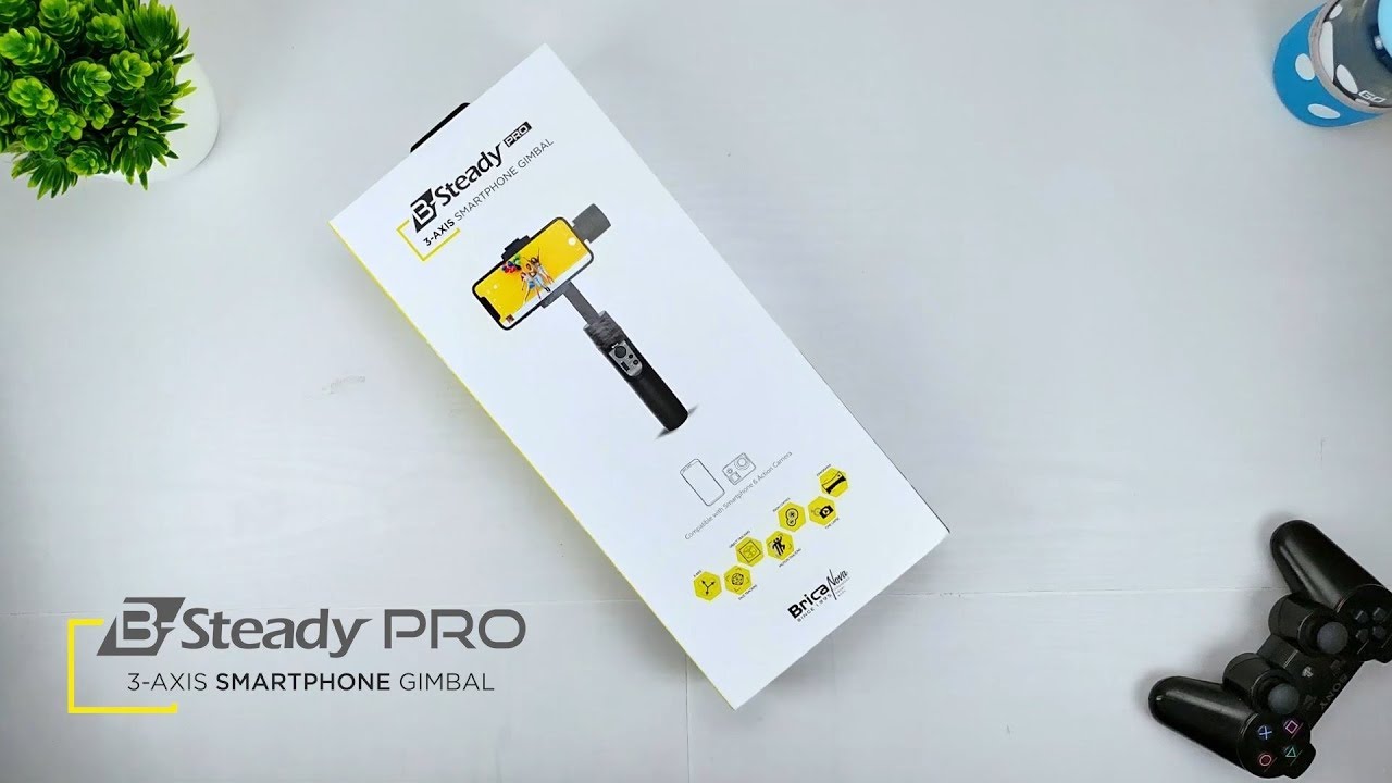 Brica B-Steady PRO | Stabilizer Gimbal for Smartphone & Actioncam