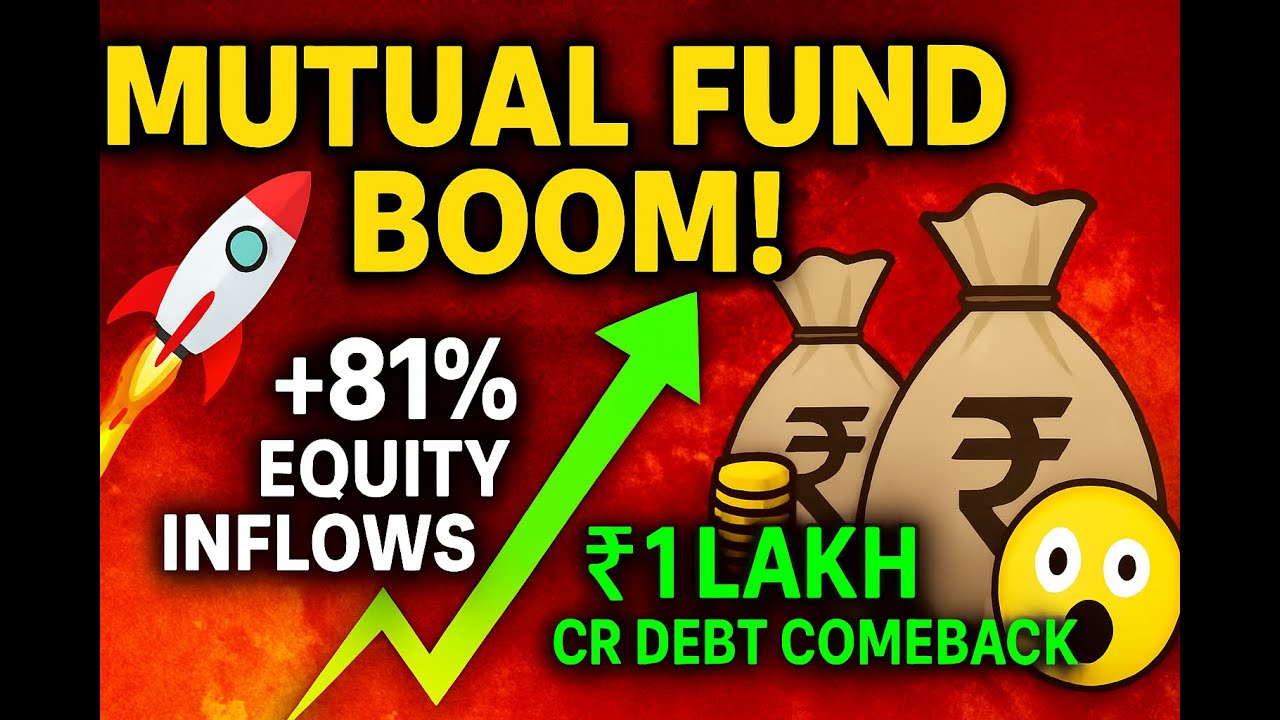 Mutual Fund Explosion ₹74K Cr in Equities + ₹1 Lakh Cr into Debt! Ride or Regret?