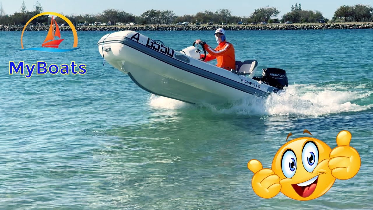 Testing Highfield  Classic 340 RIB Inflatable Boat How it Turns