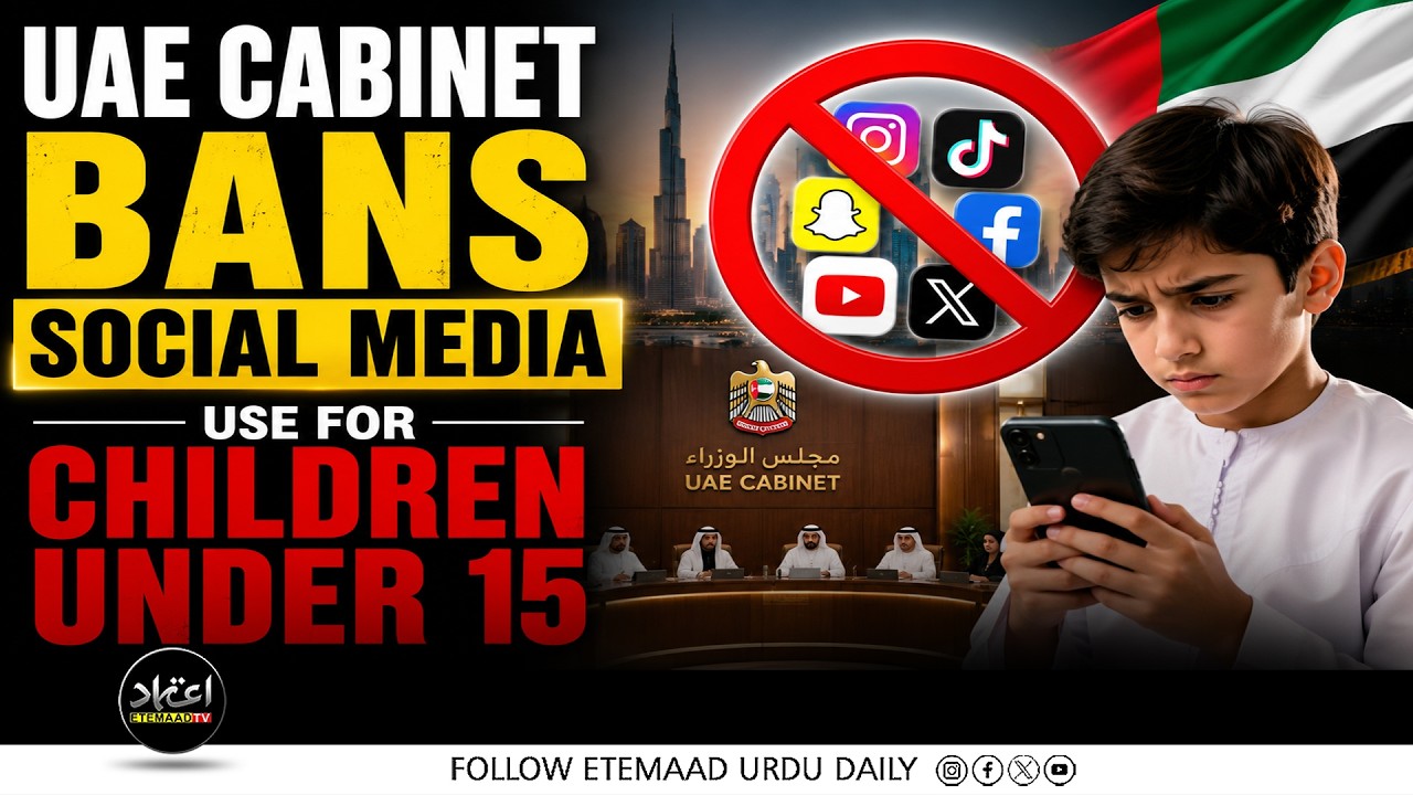 UAE Cabinet Bans Social Media Use For Children Under 15