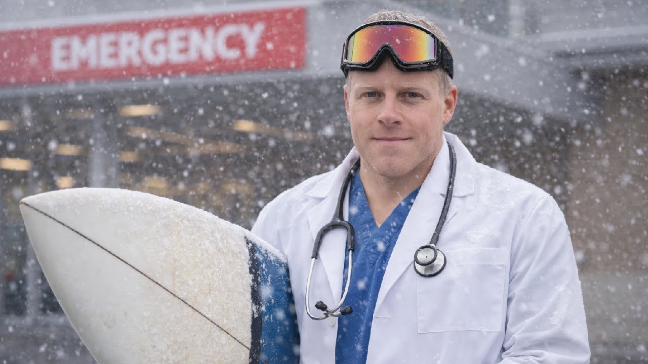 24 HOURS as a 28 yr old ER DOCTOR (SURF AND SNOWBOARD)