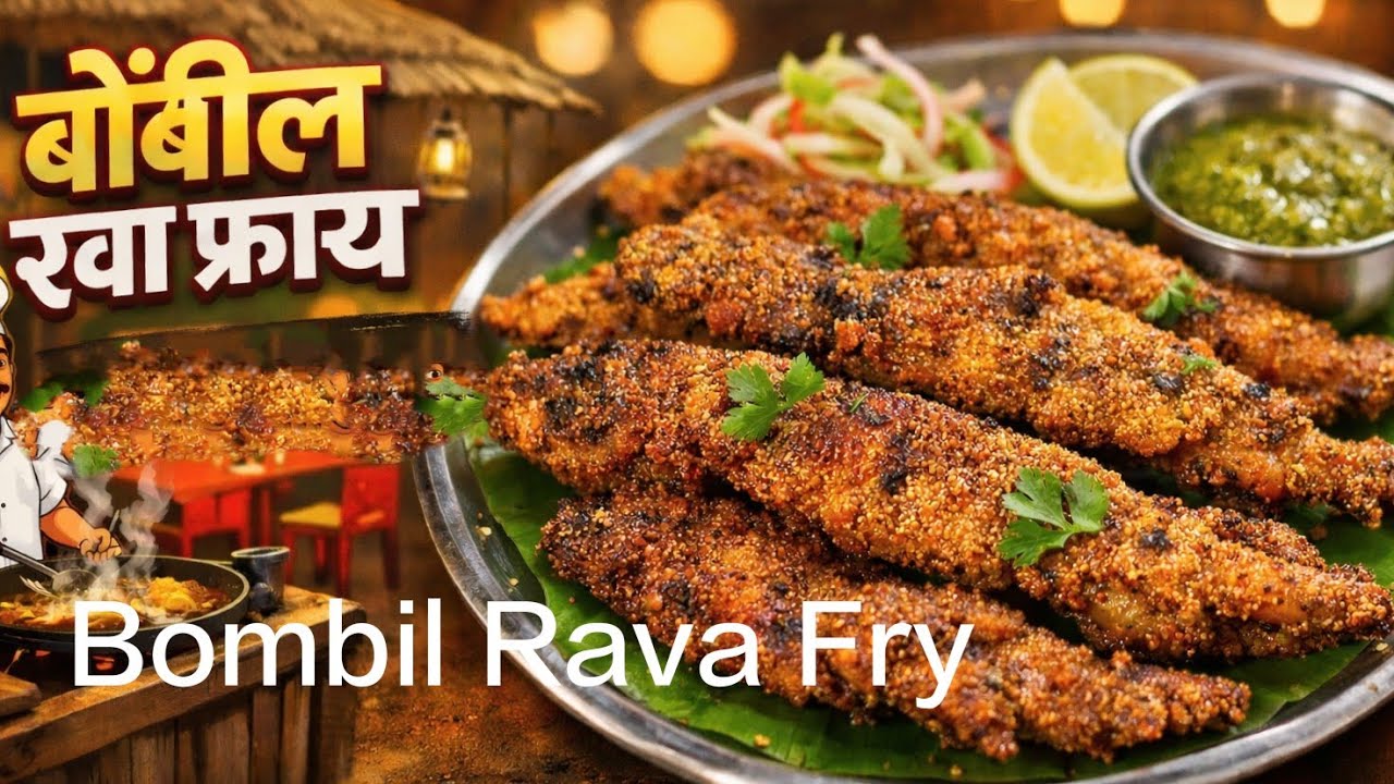 🔥 खुसखुशीत बोंबील रवा फ्राय | बोंबील फ्राय रेसिपी |🔥 Crispy Bombil Rava Fry | Bombil Fry Recipe