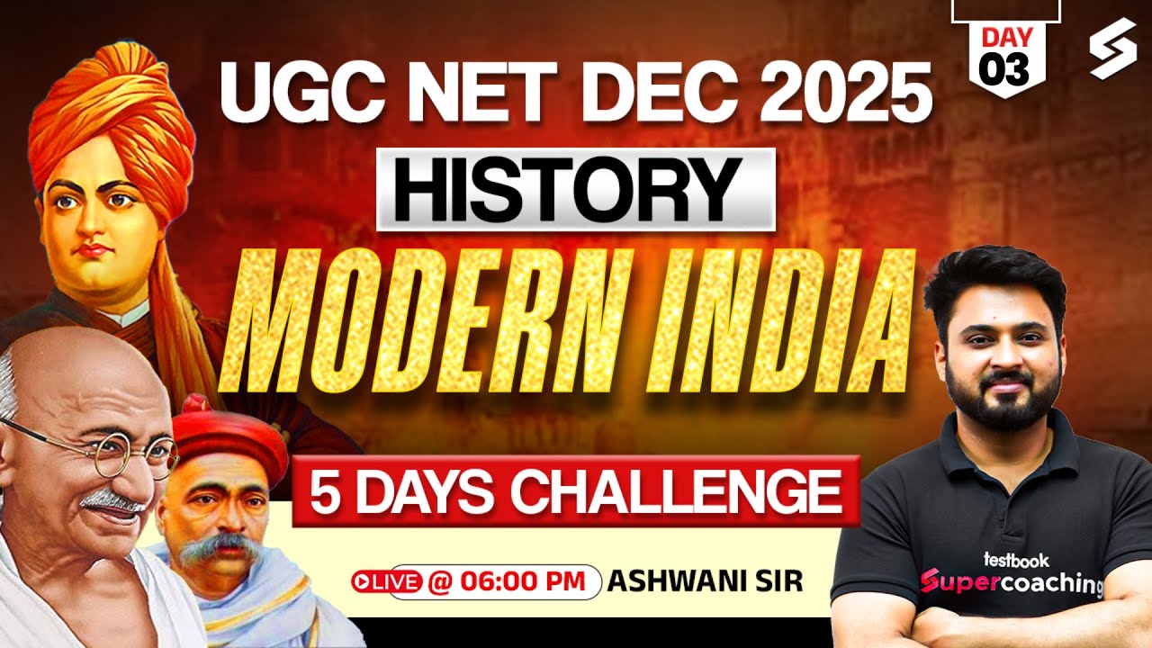 UGC NET History 5 Days Challenge #3 | Modern India History UGC NET | UGC NET History By Ashwani Sir