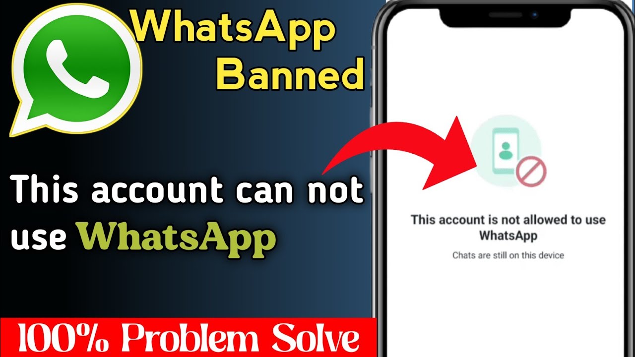 How to fix This account cannot use Whatsapp problem | This account cannot use Whatsapp problem