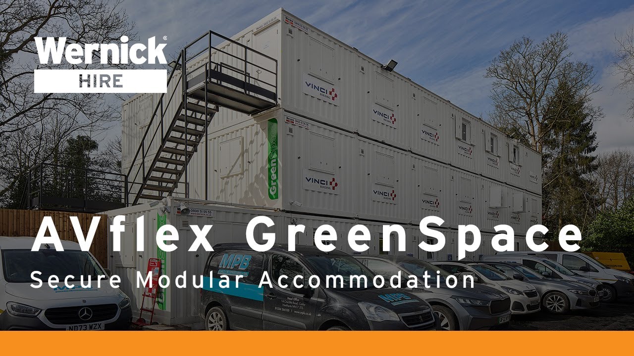 AVflex GreenSpace | Secure Modular Accommodation | Wernick Hire