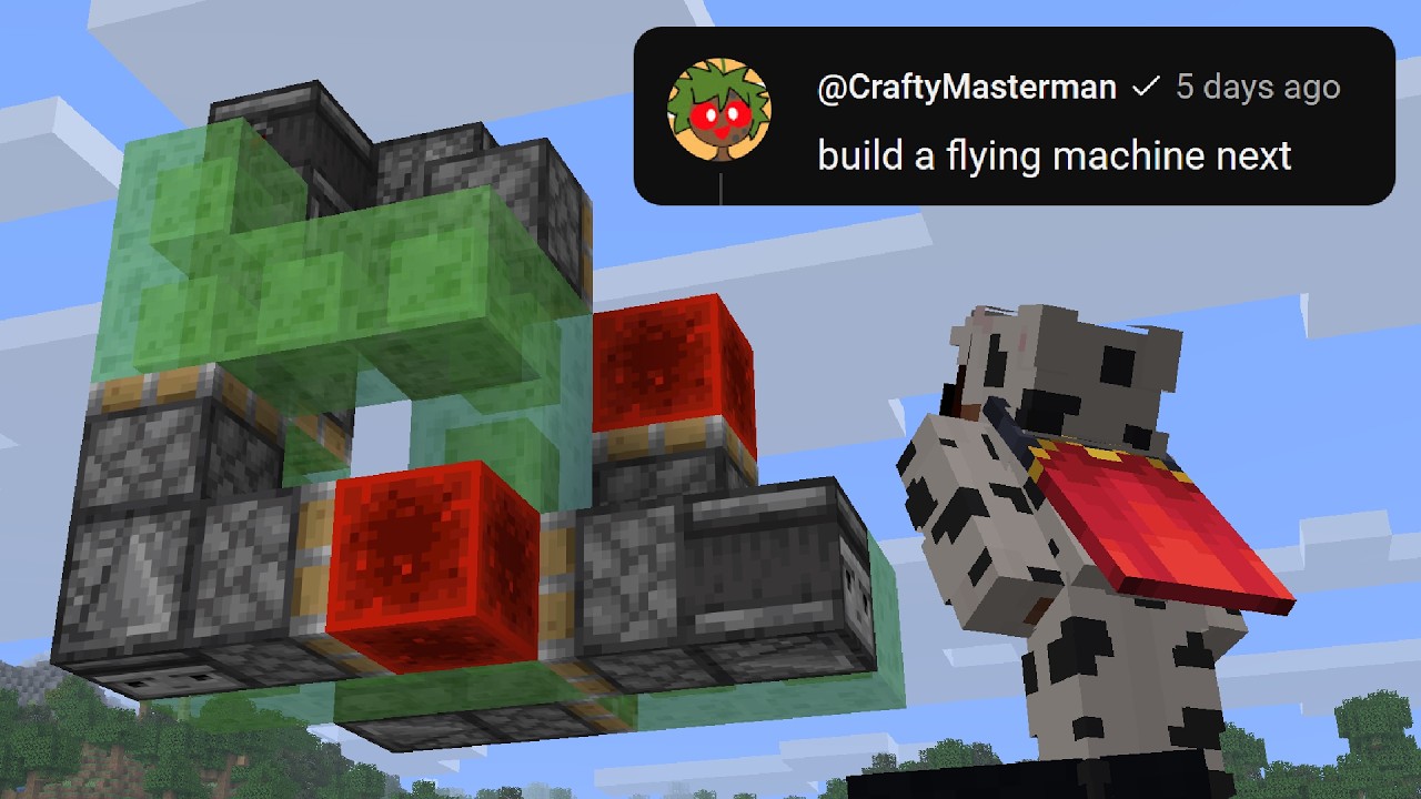 Can I Build a Flying Machine with ZERO Redstone Experience?
